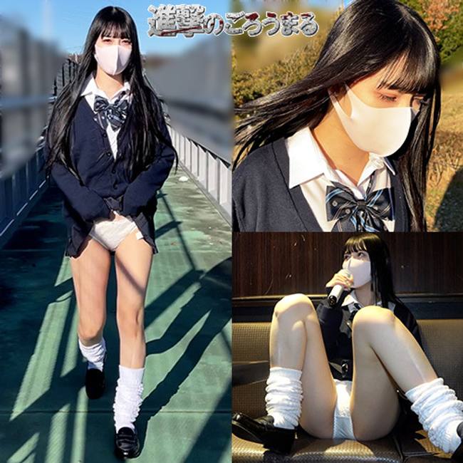 顔出し21歳 黒髪清楚系超スジパイパン⑨ラスト投稿！野外露出でスジ丸出しお散歩と連続中出しからお掃除フェラ