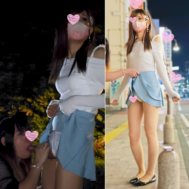ドキドキの店内フルボッキ！露出野外で初めてフェラされちゃった❤️[AG-25]